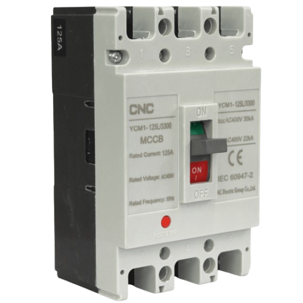 Interruptor de caja moldeada Tripolar 125A CNC - Imagen 2