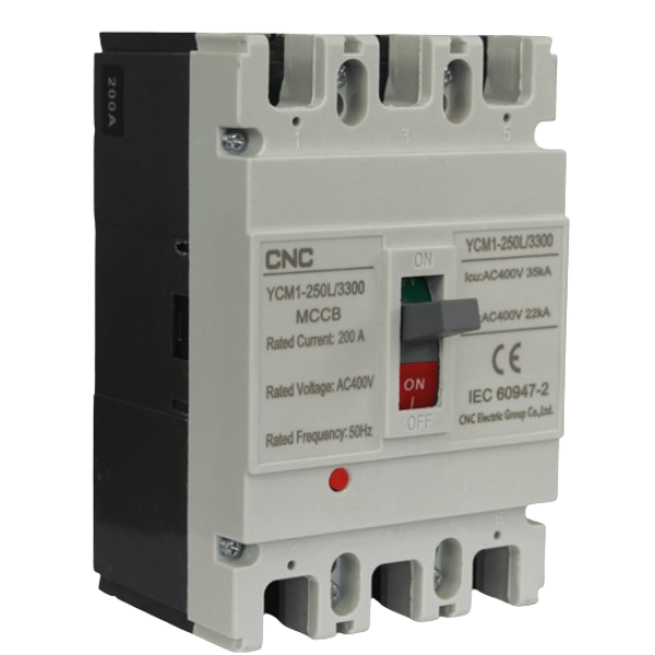 Interruptor de caja moldeada Tripolar 200A CNC - Imagen 2