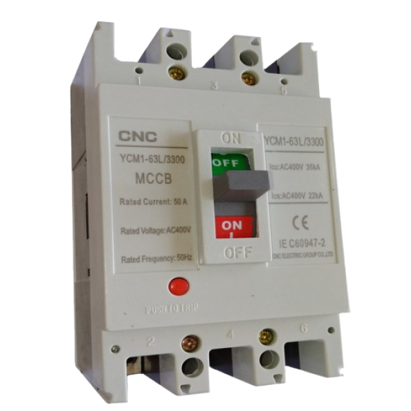 Interruptor de caja moldeada Tripolar 50A CNC