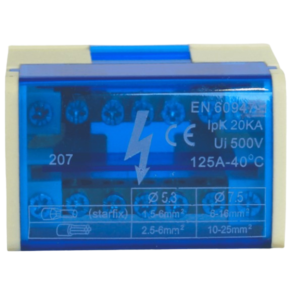 Repartidor monofasico 2x7 posiciones 125A