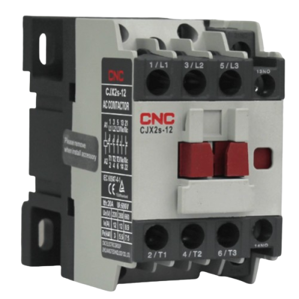 Contactor CJX2s 12A bobina 220V 1NO 1NC - Imagen 2
