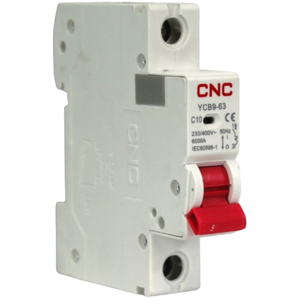 Interruptor termomagnético 1P C 10A 6kA CNC - Imagen 2