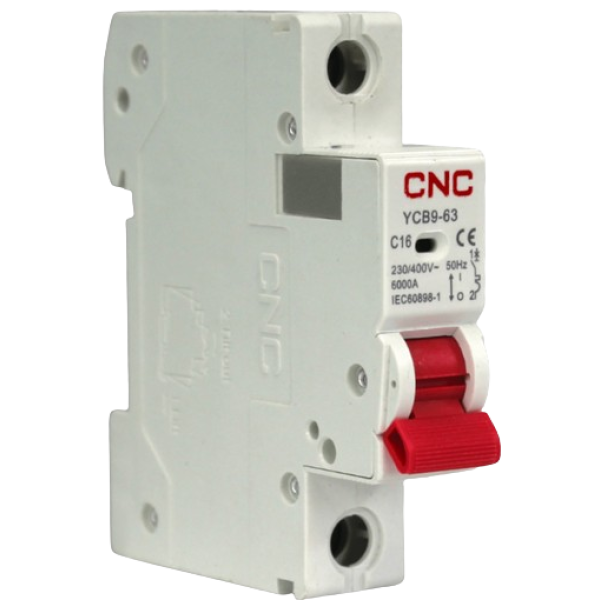 Interruptor termomagnético 1P C 16A 6kA CNC - Imagen 2