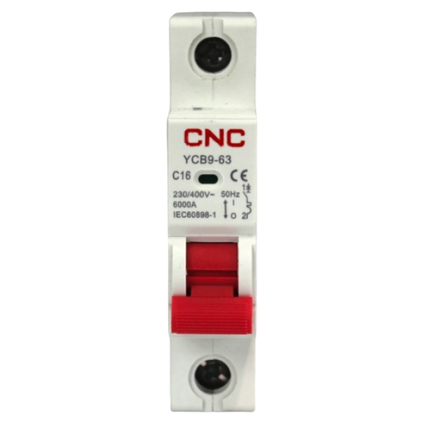 Interruptor termomagnético 1P C 16A 6kA CNC