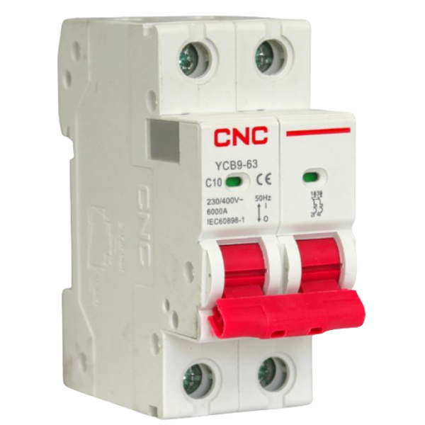 Interruptor termomagnético omnipolar 2P 10A 6KA CNC - Imagen 2