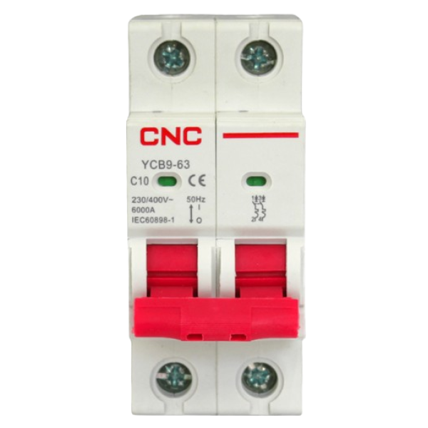 Interruptor termomagnético omnipolar 2P 10A 6KA CNC