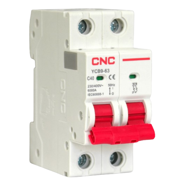Interruptor termomagnético omnipolar 2P 40A 6KA CNC - Imagen 2