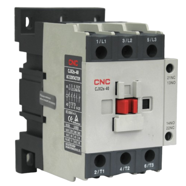 Contactor CJX2s 40A bobina 220V 1NO 1NC - Imagen 2
