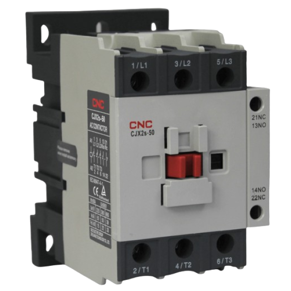 Contactor CJX2s 50A bobina 220V 1NO 1NC - Imagen 2