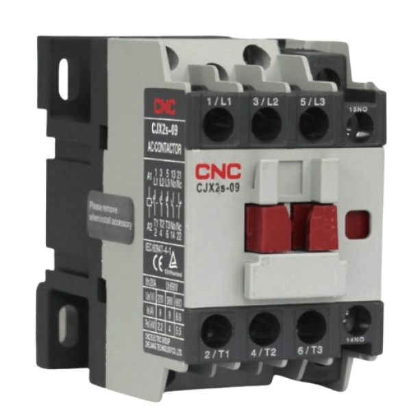 Contactor CJX2s 09A bobina 220V 1NO 1NC - Imagen 2