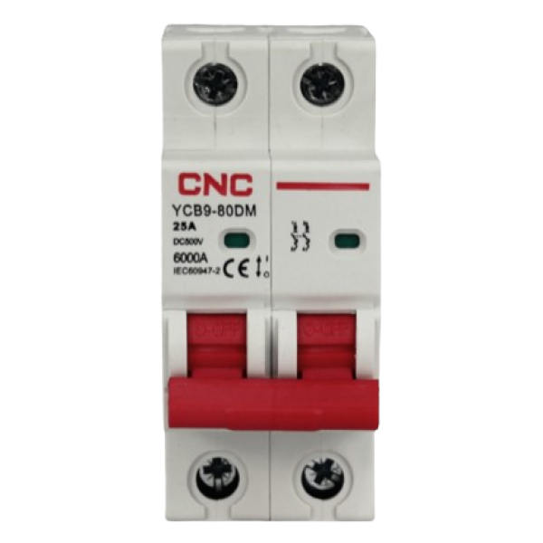 Interruptor termomágnetico DC 2P 25A 6kA CNC