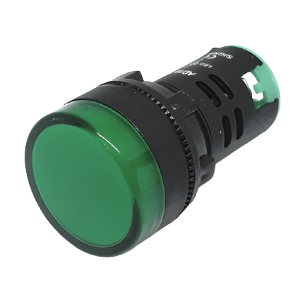 Piloto led 22mm IP67 verde 24V AC/DC CNC