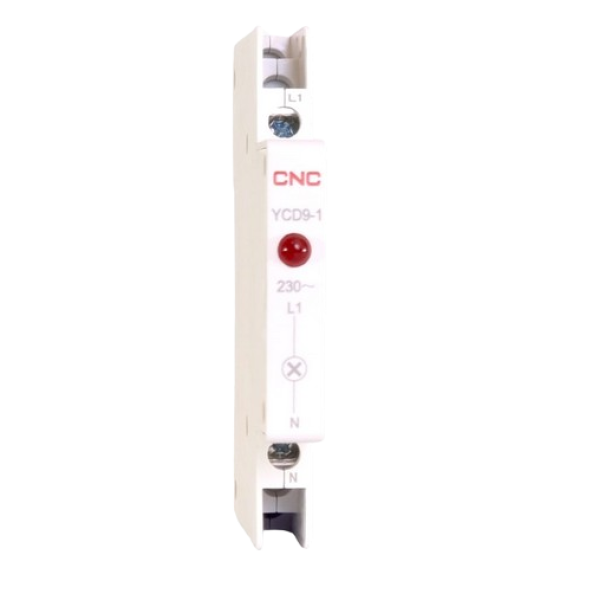 PILOTO LED SLIM ROJO A RIEL DIN CNC 230VAC