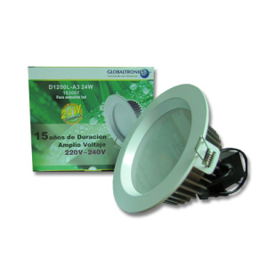 Foco emb. mesina 24W D190xH66 5000K 25Khr Globaltronics