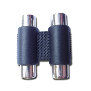 Copla plastica 2 RCA hembra - 2 RCA hembra Globaltronics