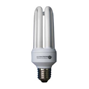 Ampolleta bajo consumo tritubo 15W E27 luz blanca 750lm 330° 8000hr Globaltronics