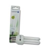 Ampolleta bajo consumo tritubo 15W E27 luz blanca 750lm 330° 8000hr Globaltronics