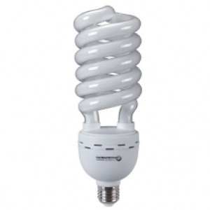 Ampolleta bajo consumo espiral 65W E27 luz cálida 3500lm 330° 8000hr Globaltronics