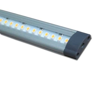 Regleta aluminio led plana 12VDC 10,5W 1000mm luz blanca Globaltronics