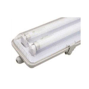 Equipo estanco fluorescente standard T8 abs-pc 2x36W c/ballast Globaltronics