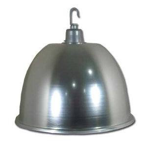 Campana Industrial de aluminio 19 pulgadas E40 con cierre de vidrio Globaltronics