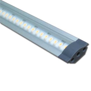 Regleta aluminio led 45° 12VDC 10,5W 1000mm luz calida Globaltronics