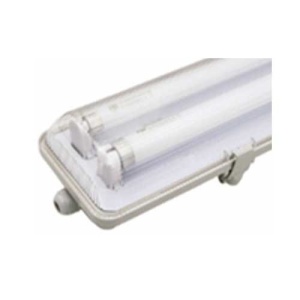 Equipo estanco fluorescente standard T8 abs-pc 2x18W c/ballast Globaltronics