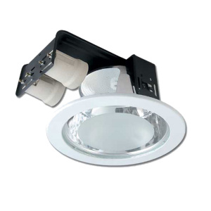 Foco embutido valencia 2xE27 D230xA100 blanco Globaltronics