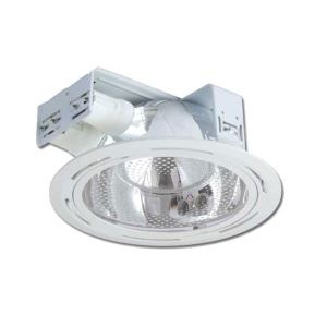 Foco embutido marbella 2xE27 D225xA100 blanco Globaltronics