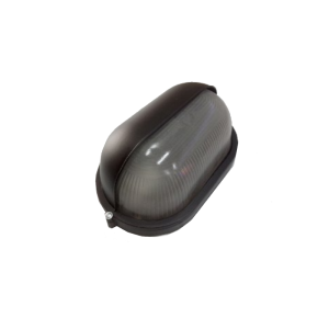 Tortuga ovalada media pestaña 60W 1xE27 L231xA103 negra Globaltronics