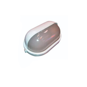 Tortuga ovalada media pestaña 100W 1xE27 L831xA140 blanca Globaltronics