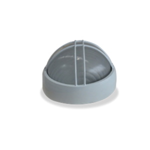 Tortuga ovalada media pestaña 60W 1xE27 L215xA100 blanca  con regilla Globaltronics