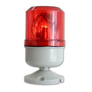 Baliza giratoria de copa 5W D84mmxH190mm roja 220VAC Globaltronics