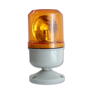 Baliza giratoria de copa 5W D84mmxH190mm ámbar 220VAC Globaltronics