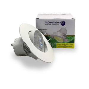Foco embutido led ferrara 5,5W luz cálida 470lm 15000hr Globaltronics