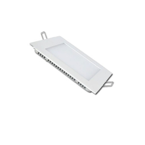 Foco embutido led slim cuadrado 12W 6000K 780lm 15000hr  Globaltronics