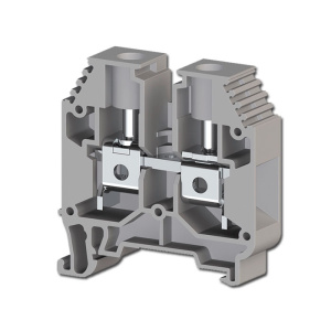 Borne de paso a tornillo 16mm2, material aislamiento PA, Gris KLEMSAN