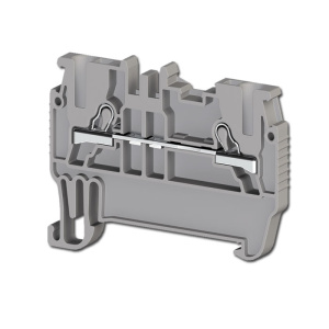 Borne de paso Push in 1.5mm, aislamiento PA, color Gris KLEMSAN