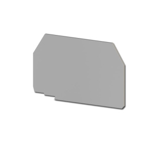Tapa final para borne de tornillo 16mm, material aislamiento PA, Gris KLEMSAN