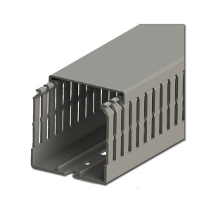 Canaleta 60x60 Ranurada,Gris KLEMSAN