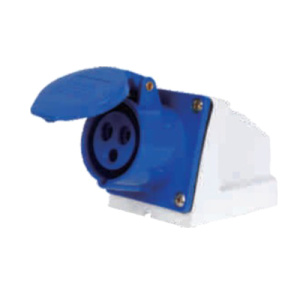 Enchufe industrial normal hembra sobrepuesto 2P+T 16A IP44 Globaltronics