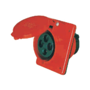 Enchufe industrial normal hembra embutido 3P+T 16A IP44 Globaltronics