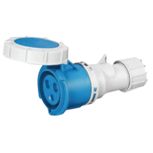 Enchufe industrial PRO hembra volante 2P+T 32A IP67 Globaltronics