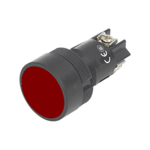 Pulsador 22mm rojo Globaltronics
