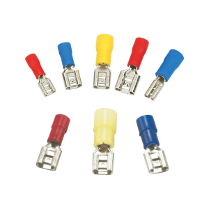 Terminal hembra 16~14AWG L=21mm D=4,3mm E=0,4mm azul Globaltronics