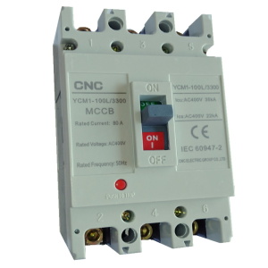 Interruptor de caja moldeada tripolar 80A Globaltronics